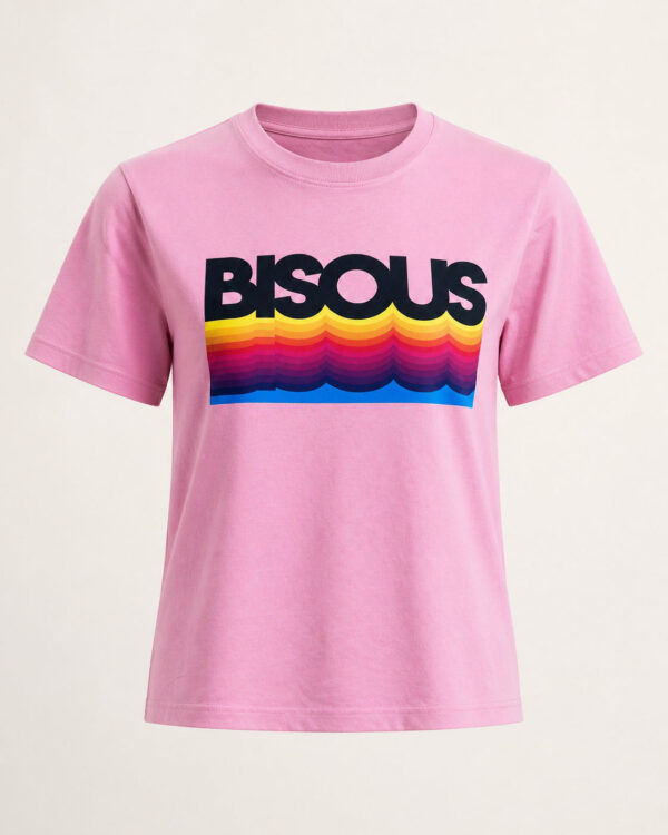 Bisous T-Shirt rosa/bunt