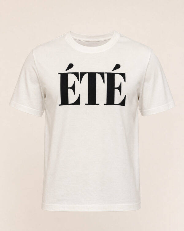 ÉTÉ T-Shirt Offwhite / Schwarz