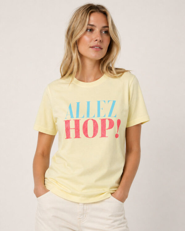 ALLEZ-HOP! T-Shirt Leon / Blau Koralle Glitzer