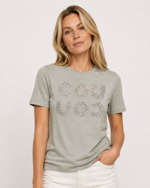 COU COU T-Shirt Salbei / Leoprint