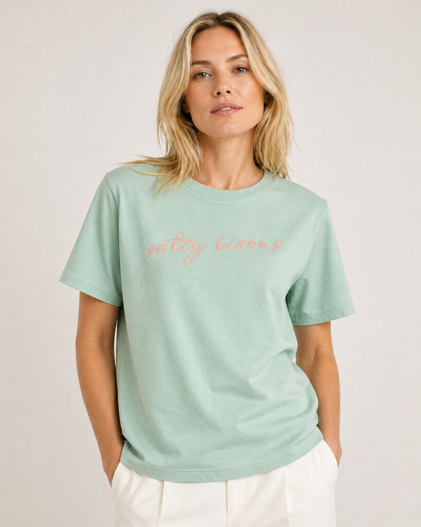 Salty Bisous T-Shirt Jade / Glitzer