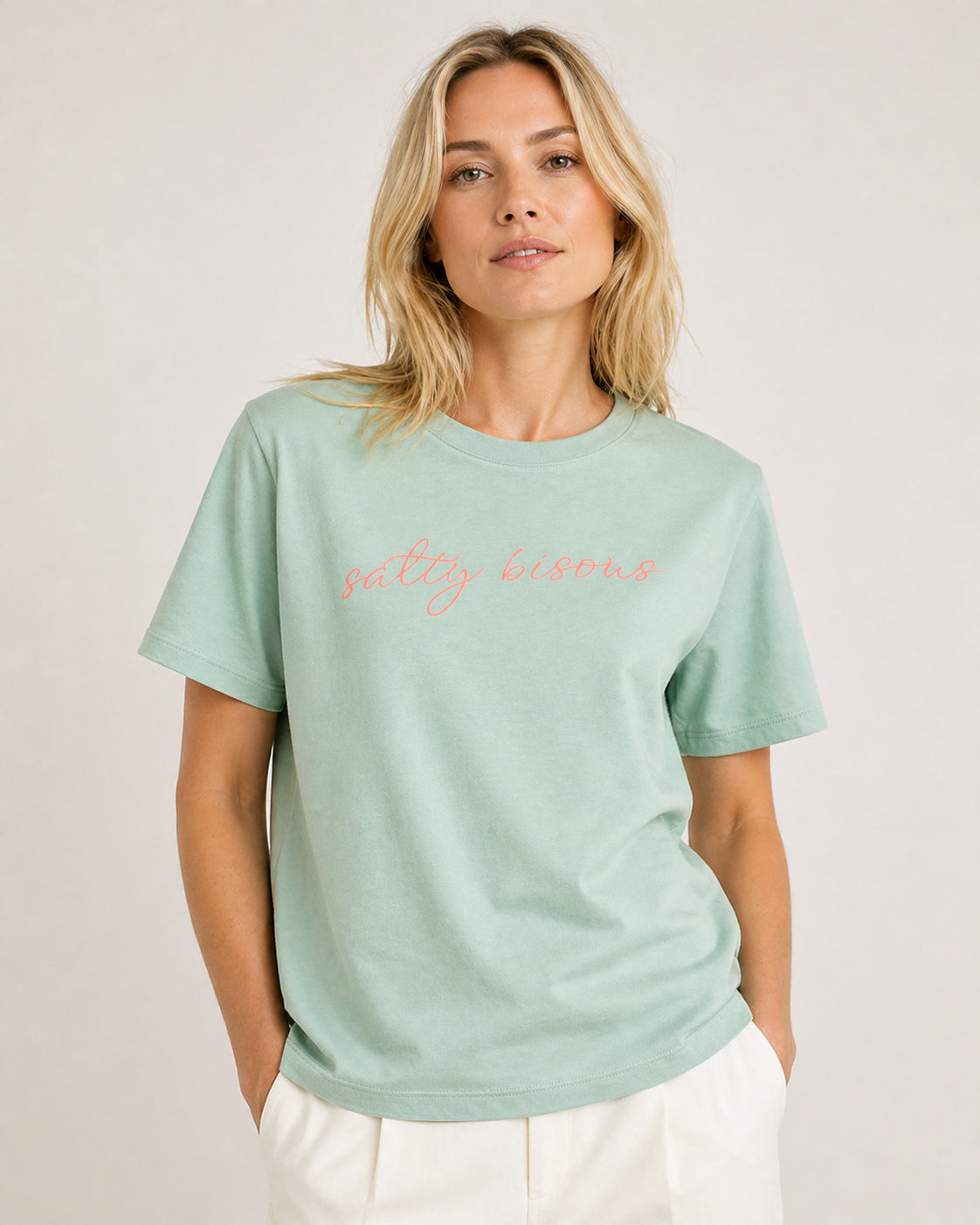 Salty Bisous T-Shirt Jade / Glitzer